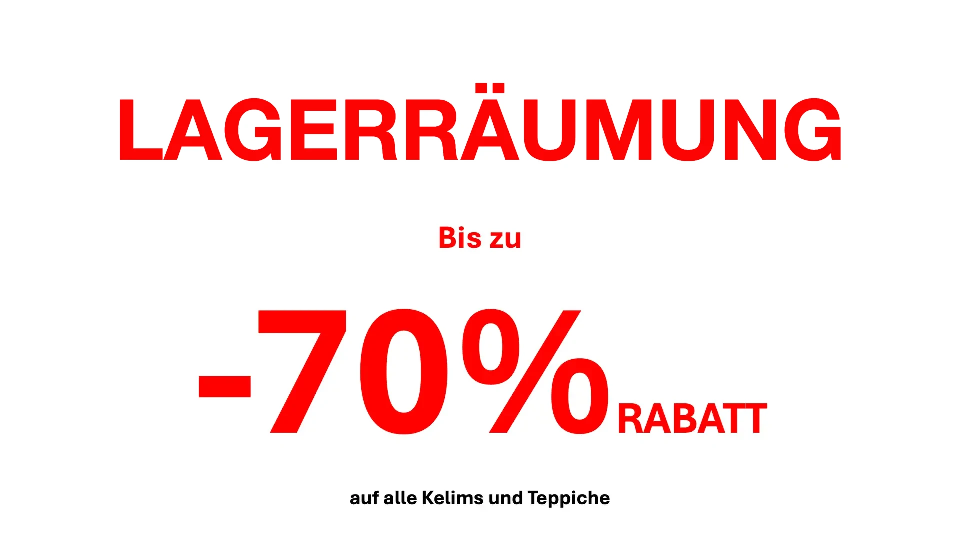 Lagerräumung in der Kelim Galerie Berlin – bis zu 70 % Rabatt